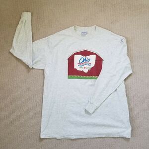 Ohio OH Bicentennial 1803-2003 Commemorative Unisex Gray Long Sleeve Tshirt 2XL